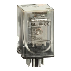 Square D 8501KPR12P14V14 8501K General Purpose Plug-in Relay, 8 pin plug-in, 2 Poles, DPDT, 24V AC  | Blackhawk Supply
