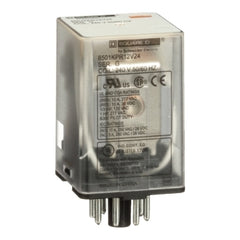 Square D 8501KPR12V24 8501K General Purpose Plug-in Relay, 8 pin plug-in, 2 Poles, DPDT, 240V AC  | Blackhawk Supply