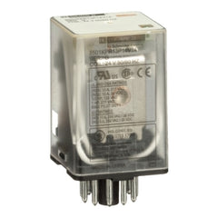 Square D 8501KPR13P14V14 Plug in relay, Type KP, tubular, 1 HP at 277 VAC, 10A resistive at 120 VAC, 11 pin, 3PDT, 3 NO, 3 NC, 24 VAC coil, light  | Blackhawk Supply