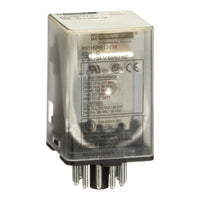 8501KPR13V14 | Plug in relay, Type KP, tubular, 1 HP at 277 VAC, 10A resistive at 120 VAC, 11 pin, 3PDT, 3 NO, 3 NC, 24 VAC coil | Square D by Schneider Electric