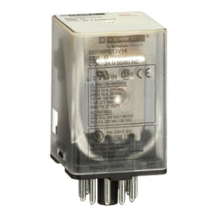 Square D 8501KPR13V14 Plug in relay, Type KP, tubular, 1 HP at 277 VAC, 10A resistive at 120 VAC, 11 pin, 3PDT, 3 NO, 3 NC, 24 VAC coil  | Blackhawk Supply