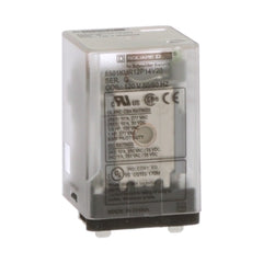 Square D 8501KUR12P14V20 General Purpose Plug-In Relay Blade, DPDT, 120V AC, 10A at 250V AC, Clear Cover, LED  | Blackhawk Supply