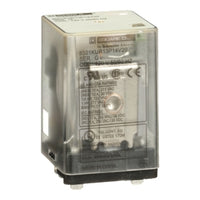 8501KUR13P14V20 | General Purpose Plug-In Relay Blade, 3PDT, 120V AC, 10A at 250V AC, Clear Cover, LED | Square D by Schneider Electric