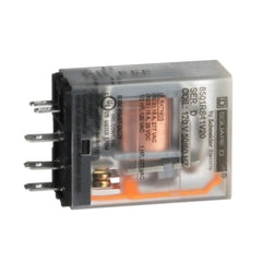 Square D 8501RS41V20 Plug in relay, Type R, miniature, 1HP at 277VAC, 15A resistive at 120VAC, 5 blade, SPDT, 1NO, 1NC, 120VAC coil  | Blackhawk Supply