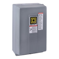 8502SDG2V02S | NEMA Contactor, Type S, nonreversing, Size 2, 45A, 25 HP at 575 VAC, 3 phase, up to 100 kA, 3 pole, 120 VAC coil, NEMA 1 | Square D by Schneider Electric
