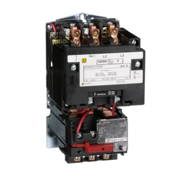 Square D 8536SDO1V06H30 Non-Reversing Starter Size 2, 3-Pole, Motor Logic SSOLR, Open  | Blackhawk Supply