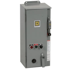 Square D 8539SCASP6 NEMA Combination Starter, Type S, HHL electronic motor circuit protector, Size 1, 27A, 3 phase, 120 VAC coil, NEMA 12  | Blackhawk Supply