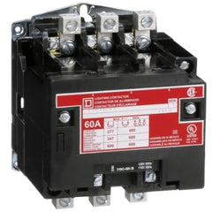 Square D 8903SPO2V02 Lighting contactor, electrically held, 60 A, 3 pole, open, 120/110V 60/50Hz  | Blackhawk Supply
