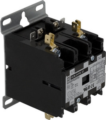 Square D 8910DPA42V09 Definite Purpose Contactor Type DPA, 40A, 2-Poles, 220 VAC 50HZ, 208-240 VAC 60Hz  | Blackhawk Supply