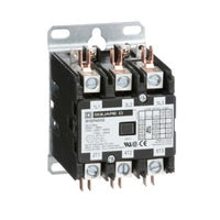 8910DPA43V02 | Definite Purpose Contactor Type DPA, 40A, 3-Poles, 110 VAC 50HZ, 120 VAC 60Hz | Square D