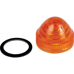 Square D 9001A9 Lens, Harmony 9001K, Harmony 9001SK, polycarbonate, domed, amber, grooved lens, 30 mm, for pilot light  | Blackhawk Supply