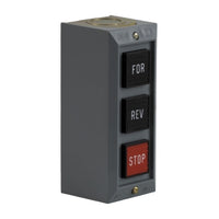 9001BG302 | Push button, Type B, standard duty control station, 5A, 600 VAC, FORWARD/REVERSE/STOP, NEMA 1 | Square D by Schneider Electric