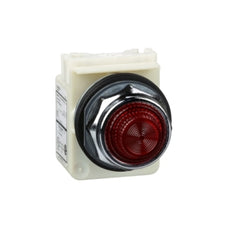 Square D 9001KP1R31 Pilot light, Harmony 9001K, metal, polycarbonate, fresnel lens, red, 30mm, 120VAC  | Blackhawk Supply