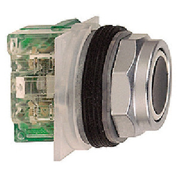 Square D 9001KR1BH5 Black Pushbutton 30mm - Flush Spring Return - 1NO  | Blackhawk Supply
