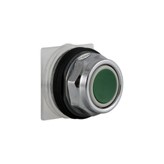 Square D 9001KR1G Head for spring return push button, Harmony 9001K, metal, flush, green, 30mm  | Blackhawk Supply