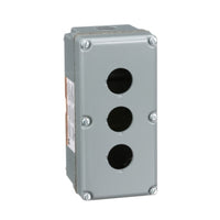 9001KY3 | 30mm Push Button, Types K or SK, empty push button enclosure, cast aluminium, three 30 mm holes, NEMA 4 and 13 | Square D by Schneider Electric