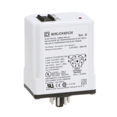 Square D 9050JCK60V24 Timing Relay, Type JCK, plug In, on delay, programmable, 0.5 second to 999 hours, 10A, 240 VAC, 240 VAC 50/60 Hz  | Blackhawk Supply