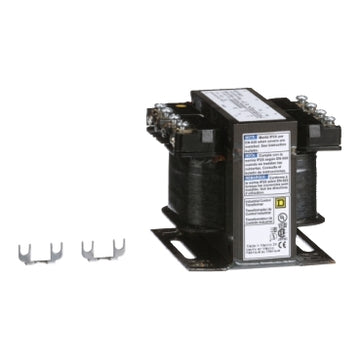 Square D 9070T100D23 Industrial control transformer, Type T, 1 phase, 100VA, 120x240V primary, 24V secondary, 50/60Hz  | Blackhawk Supply