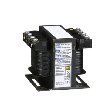 Square D 9070T50D20 Industrial control transformer, Type T, 1 phase, 50VA, 208/230/460V primary, 115V secondary, 50/60Hz  | Blackhawk Supply