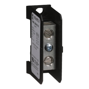 Square D 9080LBA161101 Power distribution block, Linergy, 1 pole, 1 line, 1 load, 115A CU, 90A AL, 600 V  | Blackhawk Supply