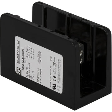 Square D 9080LBA163206 POWER DISTRIBUTION BLOCK 600V 350A  | Blackhawk Supply