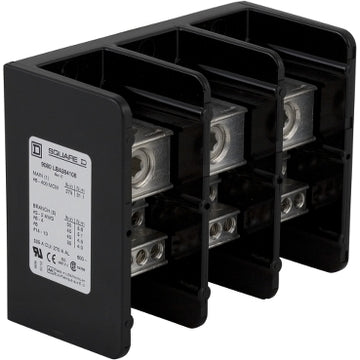 Square D 9080LBA364108 POWER DISTRIBUTION BLOCK 600V 335A  | Blackhawk Supply