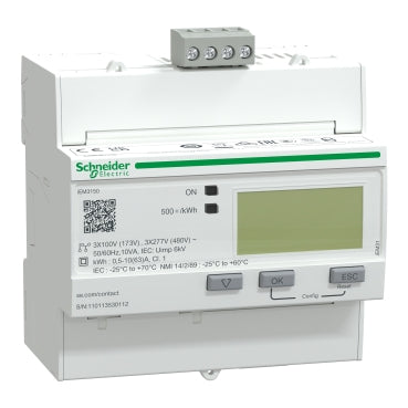 Square D A9MEM3150 IEM3150 Energy meter, 63 A, Modbus  | Blackhawk Supply