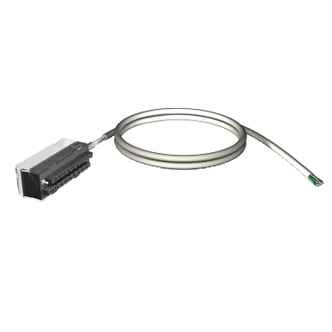 Square D BMXFTW308S shielded cord set, Modicon X80, 28-way terminal, one end flying leads, 3m  | Blackhawk Supply