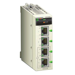 Square D BMXNOC0401 Network module, Modicon M340, EtherNet/IP and Modbus/TCP, 4 x RJ45  | Blackhawk Supply