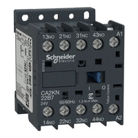 CA2KN22B7 | TeSys K Control Relay, 2 NO + 2 NC, <=690V, 24VAC Coil, Screw Clamp Terminals | Square D by Schneider Electric