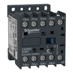 Square D CA2KN22F7 TeSys K Control Relay, 2 NO + 2 NC, <=690V, 110VAC Coil, Screw Clamp Terminals  | Blackhawk Supply