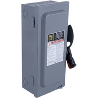 HU463 | Safety switch, heavy duty, non fusible, 100A, 4 poles, 75hp, 600VAC/DC, NEMA1 | ~ Square D