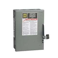 Square D D321N Single Throw Fusible Safety Switch, 30A, NEMA 1, 3-Poles, 240V  | Blackhawk Supply