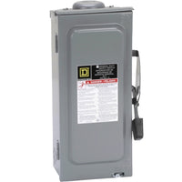 D322NRB | Single Throw Fusible Safety Switch, 60A, NEMA 3R, 3-Poles, 240V | Square D by Schneider Electric