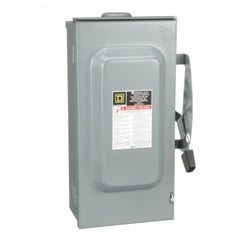 Square D D323NRB Single Throw Fusible Safety Switch, 100A, NEMA 3R, 3-Poles, 240V   | Blackhawk Supply