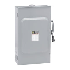 Square D D324NRB Safety switch, general duty, fusible, 200A, 3 poles, 60 hp, 240 VAC, NEMA 3R, bolt-on provision, neutral factory installed  | Blackhawk Supply