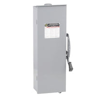 DT223RB | Safety switch, double throw, fusible, 100A, 240 VAC/250 VDC, 2 poles, 30 hp, NEMA 3R, bolt on provision | Square D by Schneider Electric