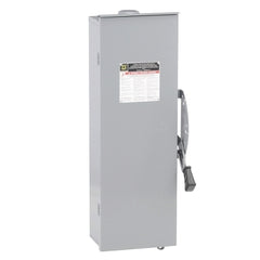 Square D DT223RB Safety switch, double throw, fusible, 100A, 240 VAC/250 VDC, 2 poles, 30 hp, NEMA 3R, bolt on provision  | Blackhawk Supply