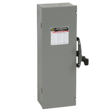 Square D DTU362 SWITCH NOT FUSIBLE DT N1, 600V, 60A, 3P  | Blackhawk Supply