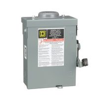 DU321RB | Single Throw Safety Switch, GD, 240V, 30A, 3P, NEMA 3R | Square D by Schneider Electric
