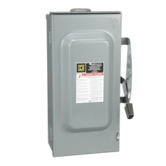 Square D DU323RB Safety switch, general duty, non fusible, 100A, 3 wire, 3 poles, 30hp, 240VAC, Type 3R, bolt on hub provision  | Blackhawk Supply