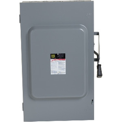 Square D DU324 Single Throw Safety Switch, GD, 240V, 200A, 3P, NEMA 1  | Blackhawk Supply