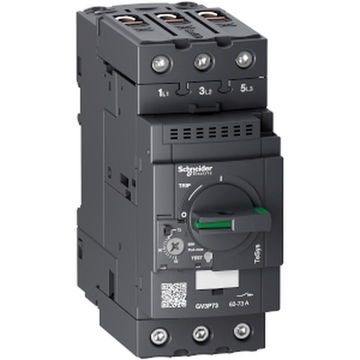 Square D GV3P73 TeSys GV3 Circuit Breaker, Thermal Magnetic, 3-Pole, 73A, 690VAC, EverLink BTR Screw Connectors, IP20
  | Blackhawk Supply