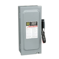 H221N | SWITCH FUSIBLE HD 240V 30A 2P NEMA1 | Square D by Schneider Electric