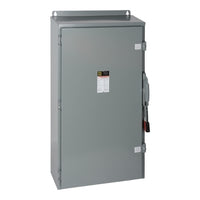 H226AWK | Safety switch, heavy duty, fusible, 600A, 2 poles, 200 hp, 240 VAC/250 VDC, NEMA 12 | Square D by Schneider Electric