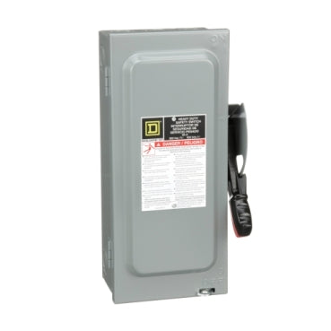 Square D H361N SWITCH FUSIBLE HD 600V 30A 3P NEUTRAL  | Blackhawk Supply