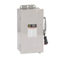 H362DS | SWITCH FUSIBLE HD 60A 3P STAINLESS | Square D by Schneider Electric