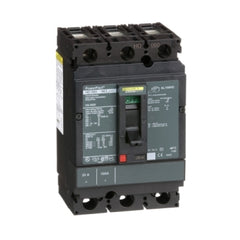 Square D HDL36020 Circuit breaker, PowerPacT H, 20A, 3 pole, 600VAC, 14kA, lugs, thermal magnetic, 80%  | Blackhawk Supply