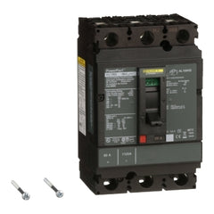 Square D HJL36060 Circuit breaker, PowerPacT H, 60A, 3 pole, 600VAC, 25kA, lugs, thermal magnetic, 80%  | Blackhawk Supply