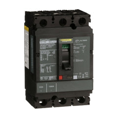Square D HJL36125 Circuit breaker, PowerPacT H, 125A, 3 pole, 600VAC, 25kA, lugs, thermal magnetic, 80%  | Blackhawk Supply